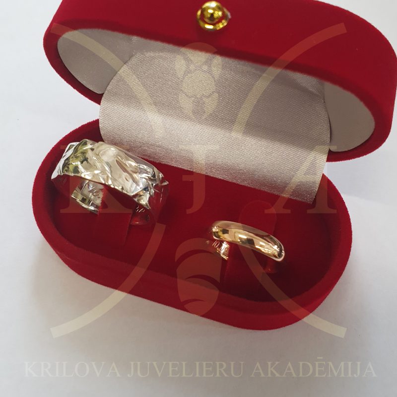 Sudraba laulību gredzeni '' KALTAIS, GLUDAIS ''